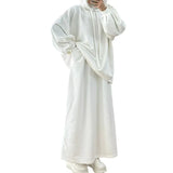 2025 New Middle Eastern Women's Long-Sleeved Hooded Loose Coat Skirt Casual