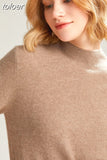 Casual Knitted Sweater Fashion Women Turtleneck Pullover Long Sleeve Jumper Full Femme Winter Clothing Tops Elegant