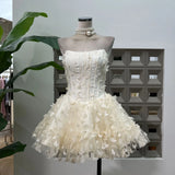 Romantic Sweet Name Of The Golden Party ·€Îuµûµûfish Bone Strapped Braped Dress With