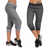 Pants 3/4 Joggers Soft Sweatshirt Fabric, Elasticated Waist, Side pockets, Legs with Ribbed Hems, Sports