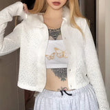 Women Autumn Long Sleeved Hoodie Cardigan Fluffy Plush Patchwork Pompom Drawstring Sweater Coat Solid Color Slim White