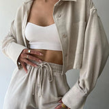 New Solid-Color Long-Sleeved Short-Sleeved Sleeve Trousers