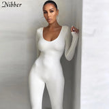 Summer Solid Basic Black White Jumpsuit Overalls Women's Clothing 2021 Street Casual Activity Wear Fitness Outfit