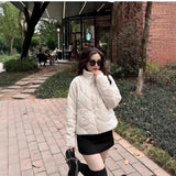 And Winter New Twill Quilt Cotton Jacket Jacket With Long Sleeves To Keep