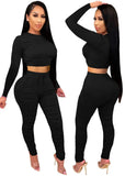 Party Sexy Tight Crop Top and Pants