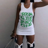 Dress Women Summer Sexy Bodycon Y2k Queen Letters Print Casual Short Sleeve Sport Punk Tracksuit Slim Work Daliy Vestidos-Outfit