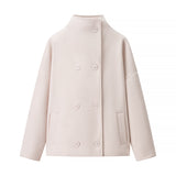 Women's Clothing Explosion Fashion Casual Collar Beads And Short Jacket