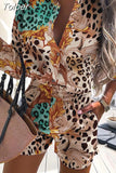 Print Long Sleeve Shirts and Short Pants Set Women Spring Summer New Single Breasted Blouse Pocket Shorts 2 PC