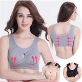 New Anti-sagging Sports Bra Woman Lady Sports Bra US STOCK 100% Cotton Cross Bandage