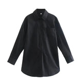 Ins14 Color Pocket Decoration Women's Basic Long-Sleeved Shirt In Spring And Summer Of 2024-Outfit