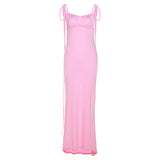 Toloer Summer New Women's Fashion Sling Sexy Back Slim Wrap Hip Temperament