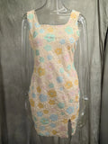 2025 New Colored Flower Shaped Squins Open Forked And Busted Sexy Dress
