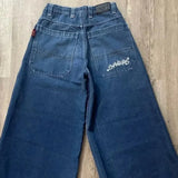 High Street Jeans Y2K Hip Hop Printed Cartoon Retro Loose Men Wide-Outfit