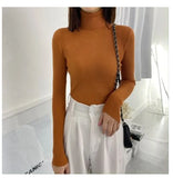 Winter Korean Women Pullover Sweaters Slim Women Turtleneck Basic Tops Casual New Knitted Sweater Soft Warm Jumper