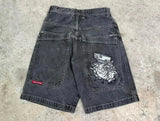 Baggy Denim Shorts Harajuku Y2K Jeans Hip-Hop Vintage Summer Brother-Outfit