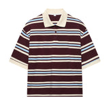 Striped Short-Sleeved T-Shirt + Low-Rise 100-Fold Skirt 2025 Spring New