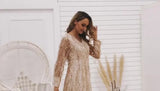 Popular Style Women's Wear Spring And Summer New Long-Sleeved Sequins Tassel Lady Chief-Outfit