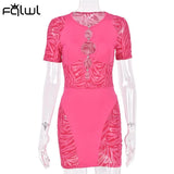 Summer See Through Sexy Tassel Wrap Dresses For Women 2021 Short Ladies White Bodycon Dress Party Orange Mesh Mini