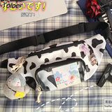 Packs Women Harajuku Fashion All-match Streetwear Stylish Kawaii Chest Bag Canvas Ulzzang Sweet Outdoor Travel Fanny