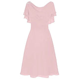 New Chiffon Dress Women's Sexy Shoulder Wedding Dress-Outfit