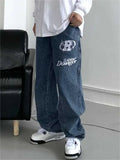 hop straight leg baggy jeans with
