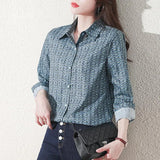 printing ladies shirts Women's Blouses Spring Autumn Long Sleeve Shirts Tops Blusas