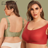 Plus Size Seamless Bra Wire Free Women's Underwear Full Cup Lingerie Sexy Active Bras M to