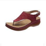 Graduation party Summer Women Strap Sandals Women's Flats Open Toe Solid Casual Shoes Rome Wedges Thong Sandals Sexy Ladies