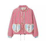 Women's New Lattice Cotton Clothes Printed Cotton Clothes