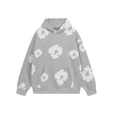 High Street Tide Card Letter Printed Loose Jeans Jacket Men's And Women's Same High Street Suit-Outfit