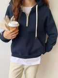 Style Gray Hooded Hoodie In Autumn And Winter 2023-Outfit