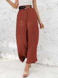 Linen Pants Women Summer 2022 High Waisted Cotton Office Woman Loose Trousers Elastic Waist Casual Summer Pants For