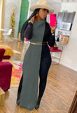 Turtleneck Side Slit Long Sweater