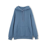 Autumn Winter Thickened Fleece Hooded Sweatshirt Women Loose Solid Warm Hoodies Female Casual Soft Pullovers 2021