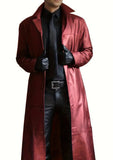 Men's Long-Winded Men's Fashion Plus PU Leather