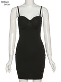 Sisterlinda Spring Party Vacation Birthday Trend Y2K Dress Women Sleeveless Backless Skinny Sexy Nightclub Clubwear Lady