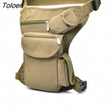 Men Canvas Drop Waist Bags Leg Pack Bag Men Belt Bicycle And Motorcycle Money Belt Fanny Pack For Work High