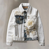 Trend 3D Digital Pattern Printing Fashion High Street Denim Jacket Men And