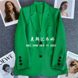 Toloer Suit Jacket Female 2024 Spring And Autumn New Style Casual Texture Fried Street Suit Korean Version Suit Jacket Suit-Outfit