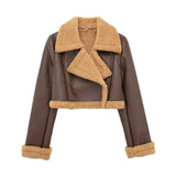 And Winter New Double-Sided Short Jacket Jacket 4341806-Outfit