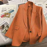 Toloer And Autumn Suit Jacket Female In 2024 Autumn New Black Net Red Fried Street Temperament Trend Casual Ladies Suit-Outfit