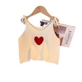 Jacquard Knitted Vest Girl In The Summer Of 2024, The New Gentle Wind Folds And Wears A Short Vest.-Outfit