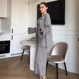 Autumn New Women's Pure Color Lazy Leisure Long-Term