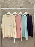 Price Does Not Return] Xiu Xixi 13 Lines 2025 Autumn Round-Neck Wool Knitted Sweater Women