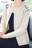 2023 Women Cardigan Sweater V Neck Solid Floral Pattern Loose Knitwear Single Breasted Casual Knit Cardigan Jacket