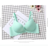 Seamless Push Up Bras for A B C cup No wire Plunge Brassiere for Women Lovely