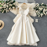 Luxury Banquet High-End Court Style Dress Temperament V Receive Waist Thin High-End Exquisite