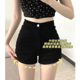 Shorts Women Wear The Bottom Of The Summer High-Waisted Hot Babes Tight Fat MM Jeans Kited Super Short Hot