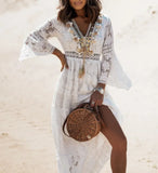 Lace Stitching Fresh And Sweet Tassel Horn Large Swing
