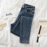 Jeans Slim Thin Female Denim Pants Womens Jeans Spring Autumn Woman Stretch Bottoms Feminino Skinny Pants Women